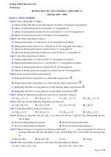 Đề cương ôn tập Học kì 2 Hóa học 11 năm 2023–2024 trường THPT Đào Sơn Tây (TP Hồ Chí Minh)